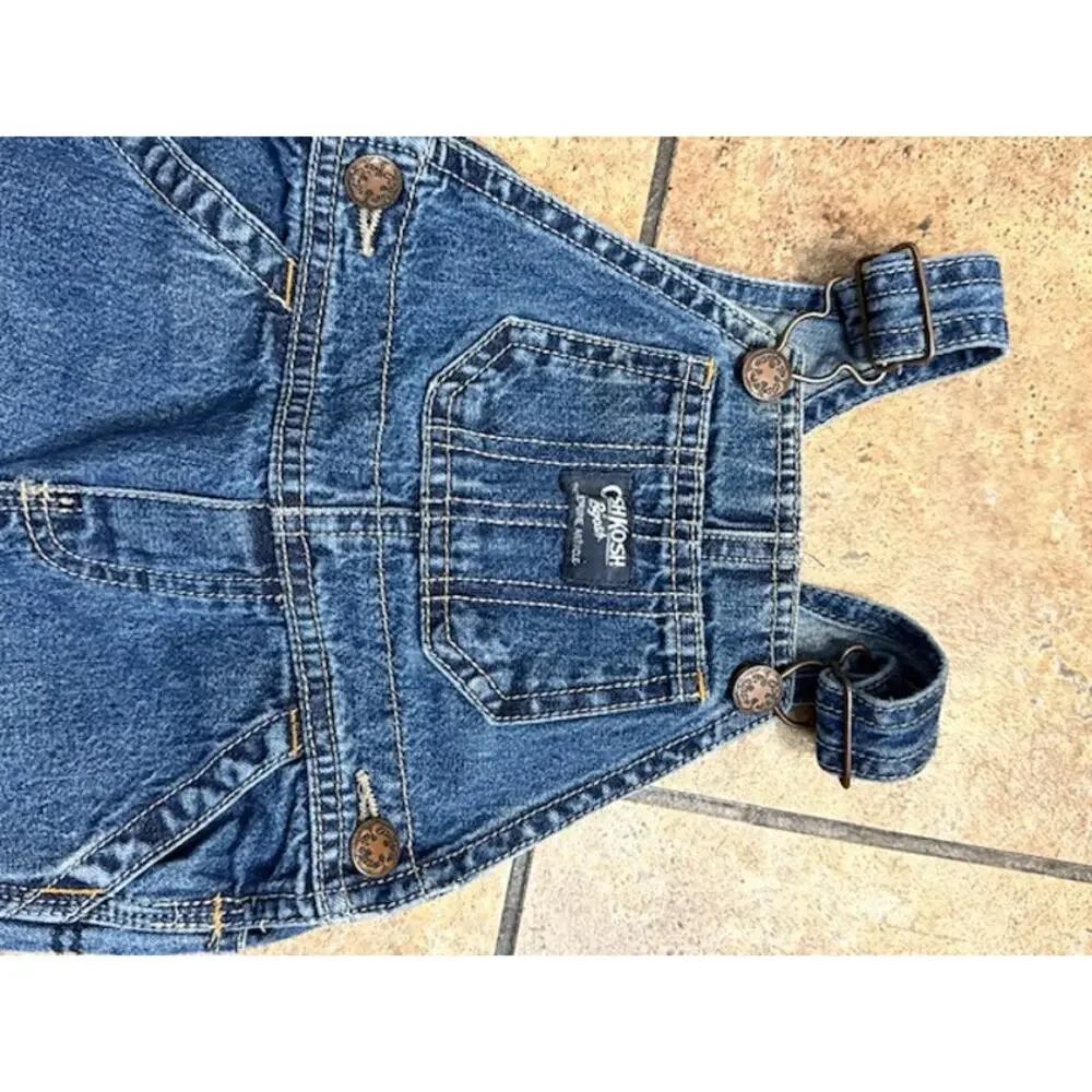OshKosh B'gosh Denim Blue Baby Overalls One-Piece